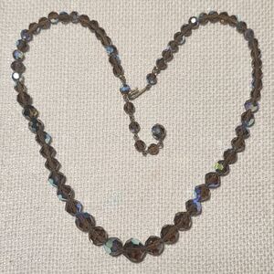 Vintage AB Crystal Necklace